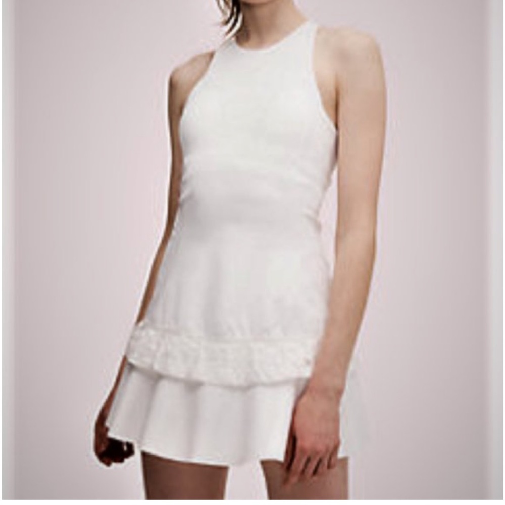 Kate Spade Textured Lace White Tennis Dress